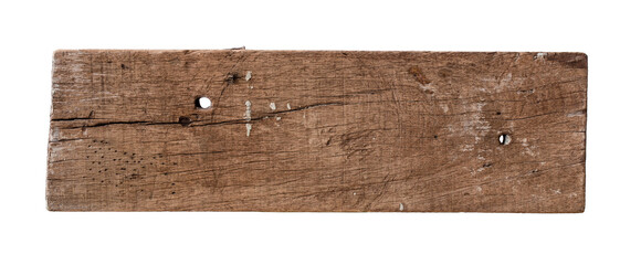 old wooden sign board background. plank wood isolated for design art work or add text message.