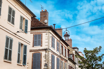 Fototapeta na wymiar Street view of Sens in France