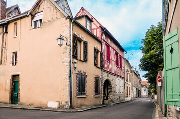 Street view of downtown Sens, France © ilolab