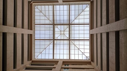  Attractive view of the window in the window hospital building 