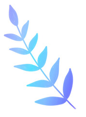 Blue Leaf Illustration