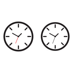 Clock icon vector illustration sign
