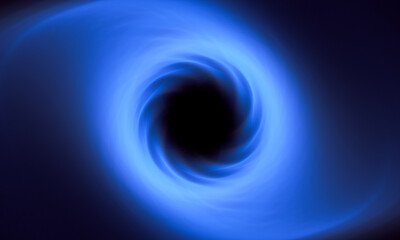Blue twister cloud black hole background