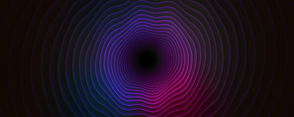 Dreamy blue purple wave illusion light background