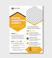Creative modern corporate business flyer design template