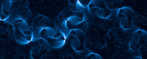 Abstract blue line circle background