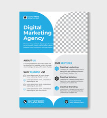 Obraz premium Creative Corporate & Business Flyer Brochure Template Design, abstract business flyer, vector template design. Brochure design, cover, annual report, poster, flyer