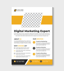 Fototapeta premium Corporate business flyer template A4 size