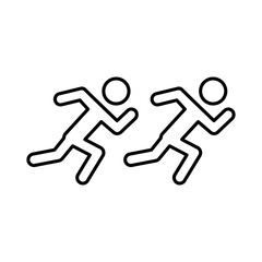 Fototapeta na wymiar Running Race Icon