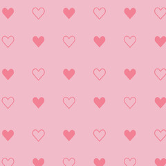 Pattern made with love shape, suitable for wallpaper, wrapping paper, card & fabric.  