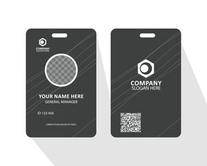 company ID card vector template