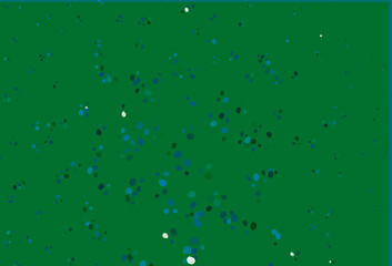 Light Blue, Green vector backdrop with bent lines.