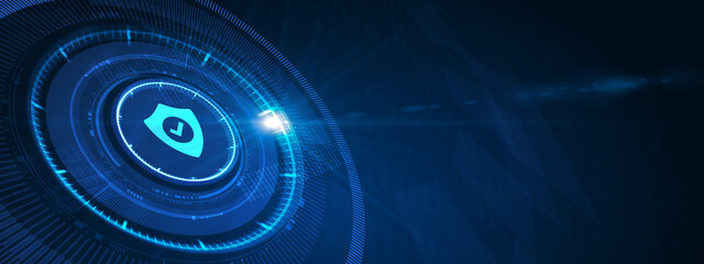 Cyber security data protection business technology privacy concept. 3d illustration