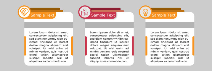 Vector infographic design template with 3 options or steps