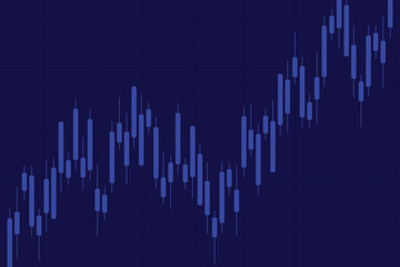 Candlestick stock exchange background illustration. vector.