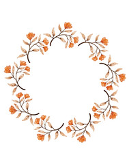 Floral wreath watercolor 