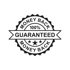 Obraz premium money back guarantee badge vector. 30 Days Money Back Guaranteed