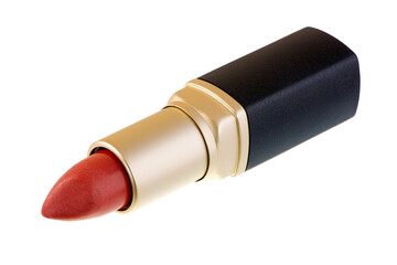 Isolated open red lipstick