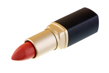Isolated open red lipstick