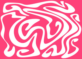 Abstract background with cute wavy line pattern