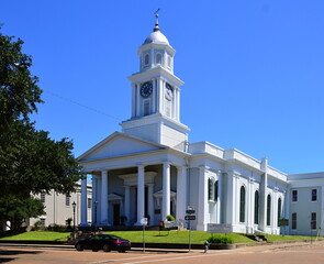 Fototapeta na wymiar Historical Church in the Town Natchez, Mississippi