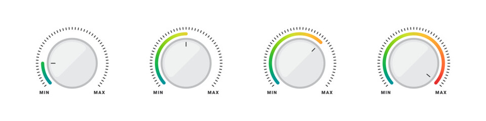 Measurement scale. Mood scale. Satisfaction indicator. Performance measurement client satisfaction. Vector illustration