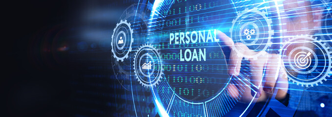 Business, Technology, Internet and network concept. Loan personal finance.