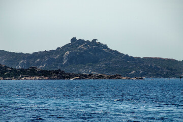 mediterranean italian sardinia landscape in summer time