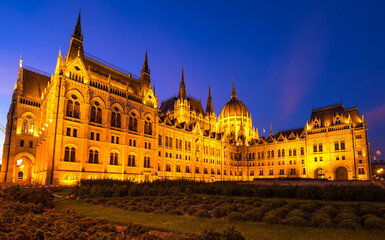 The Hungarian Parliament Building in Budapest