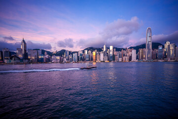 Hong Kong Cityscape at Dawn