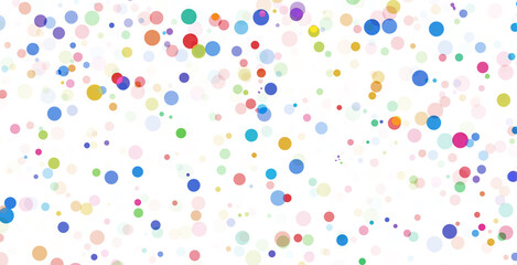 Isolated colorful dots texture. Confetti rain.