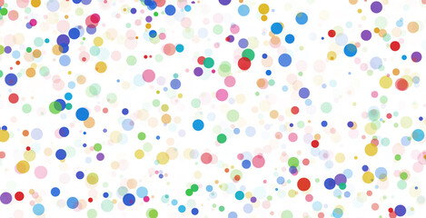 Isolated colorful dots texture. Confetti rain.