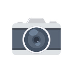 Simple or solid colored camera icon