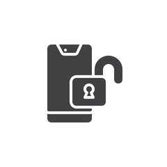 Phone Unlocking Service vector icon