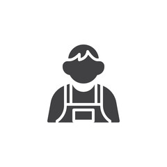 Naklejka premium Repair Service Man vector icon.