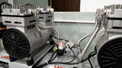 Technology of silent Air compressor to supply air pressure.