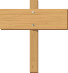 Fototapeta premium Empty direction blank on wooden signboard.