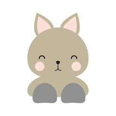 Simple or solid cat doll with front view