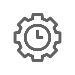 Time setting icon. Perfect for timer icon or user interface applications. vector sign and symbol	