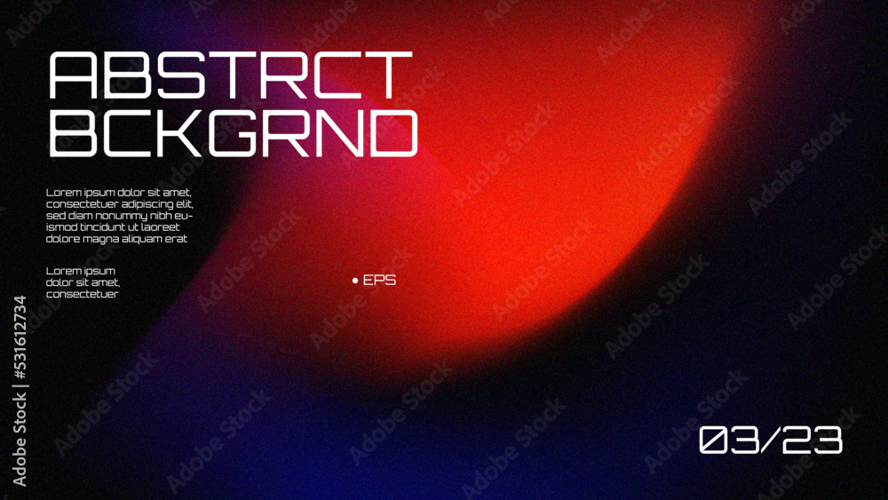 Wall mural trendy gradient grainy texture. soft gradient backdrop with place for text. vector illustration for 