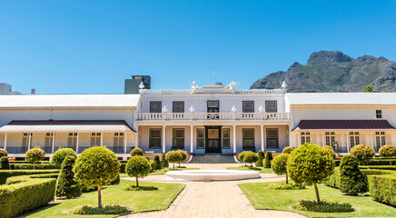 Exterior of te presidents office, VOC Company's Gardens in Cape Town, South Africa, Africa