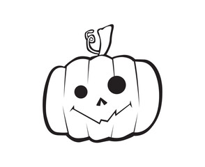 Obraz premium jack o lantern lineart