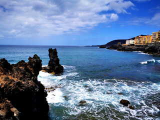 Las palmas cliff view on grand canary island