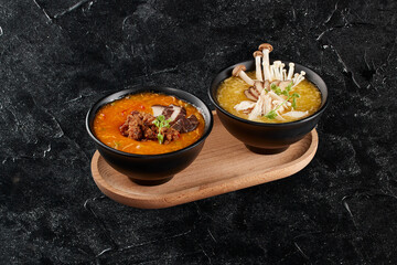 Sichuan Soup and soup chicken mushroom