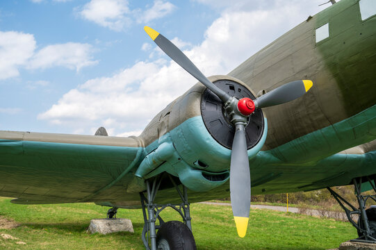 Engine of the Soviet military aircraft Lisunov Li-2.