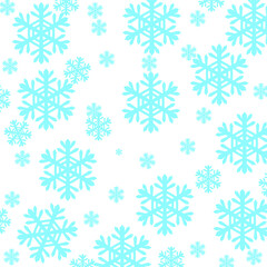 Blue snowflakes 