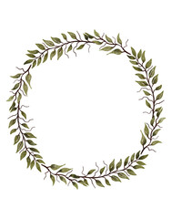 Obraz premium Floral wreath watercolor 