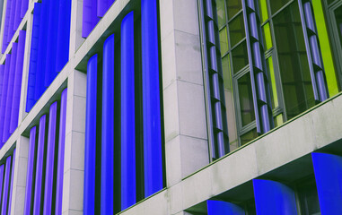 Obraz premium colorful office building in Riga