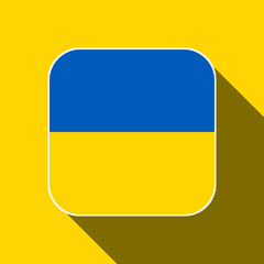 Ukraine flag, official colors. Vector illustration.