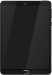 Black tablet computer